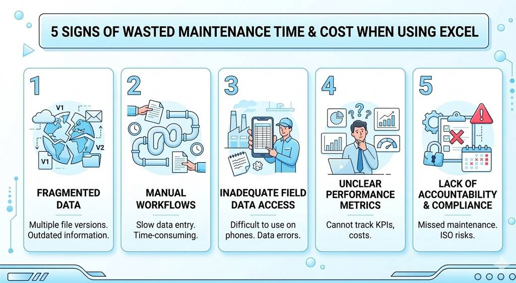 5 Signs of Time and Maintenance Cost Waste When Managing with Excel